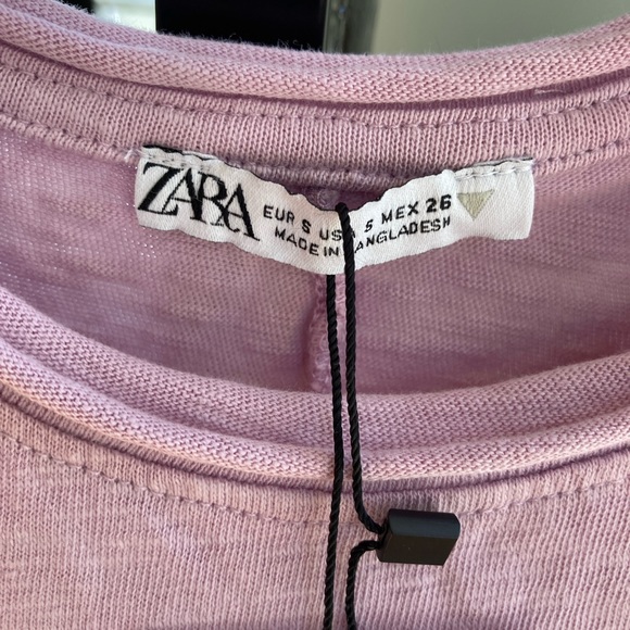 NWT Zara vintage affect Tshirt with seams - Picture 7 of 15